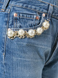 ripped pearl dungarees