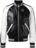 monochrome bomber jacket