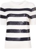 sequin short sleeved top