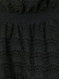 Off The Shoulder Ruffle Eyelet Dress