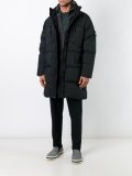 padded mid-length coat