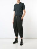 drawstring striped pants 