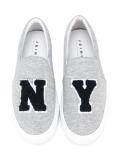 NY patch slip-on sneakers