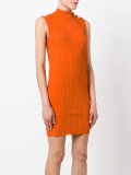 ribbed turtle neck dress