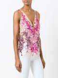 sequined tulle top