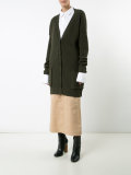 ribbed trim cardigan 