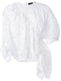 ruffled eyelet blouse