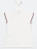 ruffled sleeve polo shirt
