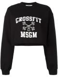 cropped logo sweatshirt 