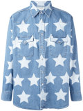 star print oversized shirt