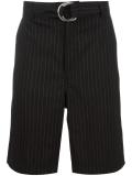 striped pattern tailored shorts