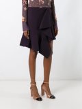 draped asymmetric skirt