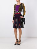 multi print pleated dress