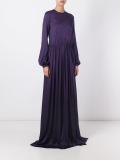 pleated gown
