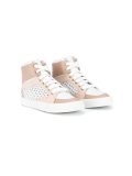 star perforated hi-top sneakers