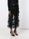 dotted tulle skirt