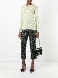 splatter print T-shirt