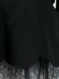 lace detail peplum top