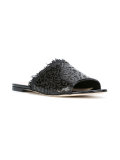 floral lace slip-on sandals