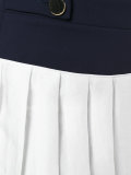 pleated midi skirt