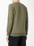 leaf embroidered sweatshirt