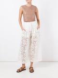 guipure lace palazzo pants