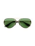 wrapped metal aviator sunglasses