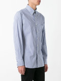button-down striped shirt
