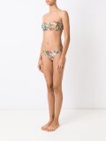 printed bandeau bikini set