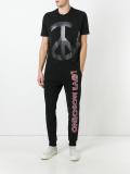 logo print track pants 
