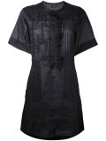 tonal embroidered short dress