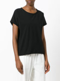 short-sleeve raw hemmed T-shirt