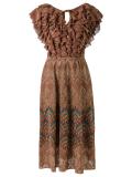 ruffled knit dress