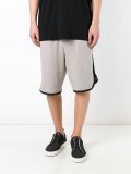 stripe detail track shorts