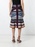 fluted hem skirt 