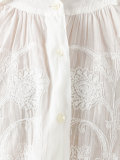 embroidered semi-sheer blouse
