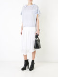 double layer striped blouse