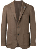 three-button blazer