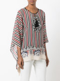 tassel embellished striped tunic