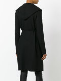 hooded wrap cardigan