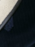 ribbed double breasted bomber jacket