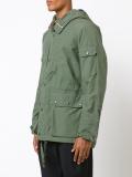 zipped hooded jacket