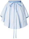 pleated stripe skirt