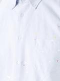 spotted button down shirt