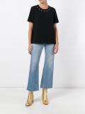 eyelet detail T-shirt