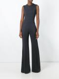 wide leg sleeveless jumpsuit