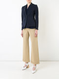neck contrast blazer