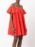 off the shoulder embroidered dress 