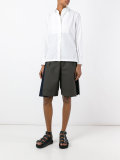 pleated poplin shirt