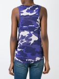 camouflage print tank top